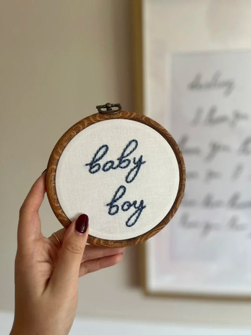 'Baby Boy' Announcement Sign