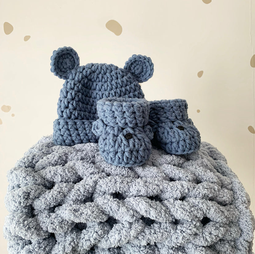 Baby Bear Set - Steel Blue