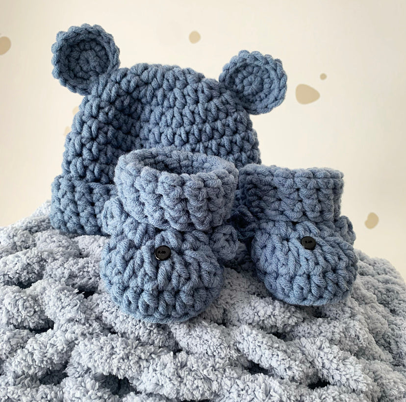 Baby Bear Set - Steel Blue