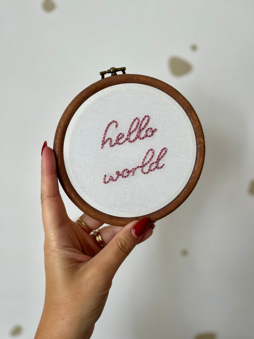 'Hello World' Announcement Sign