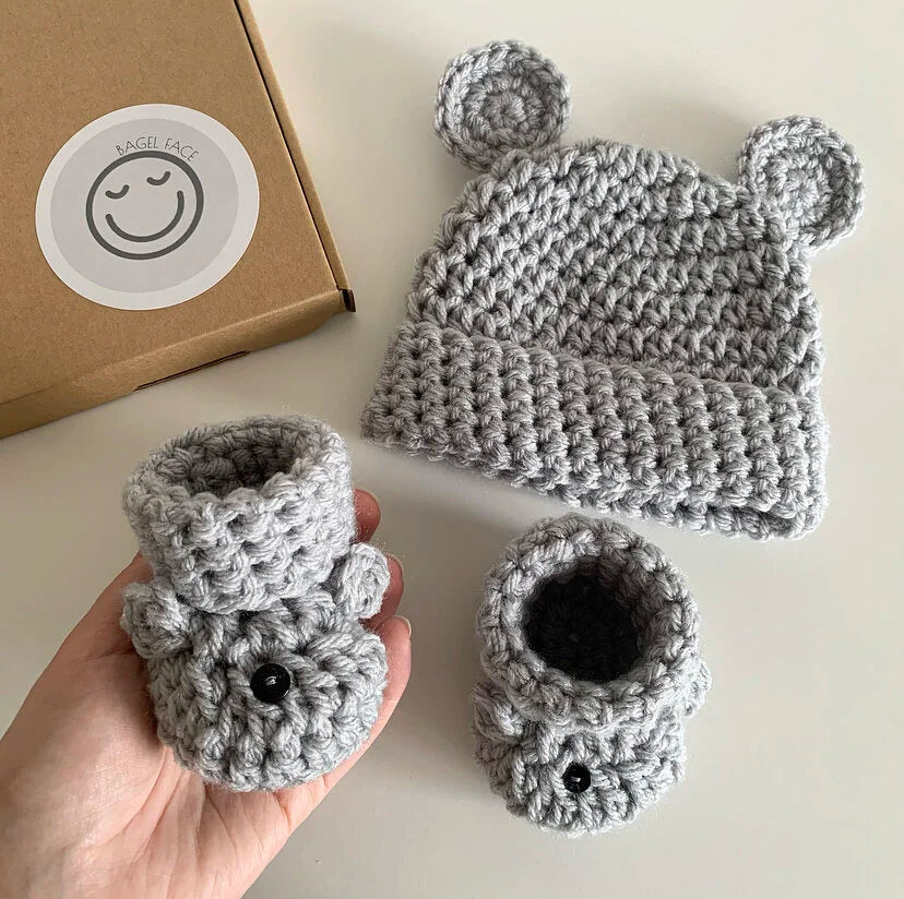 Baby Bear Set (Silver/Grey)