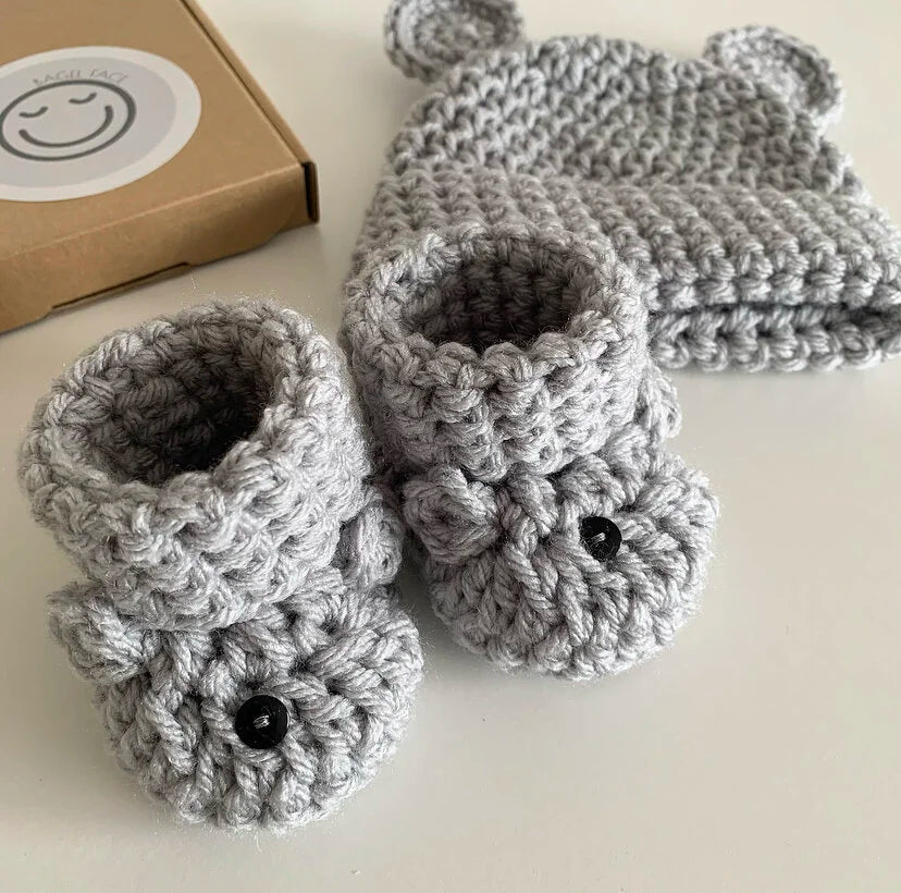 Baby Bear Set (Silver/Grey)
