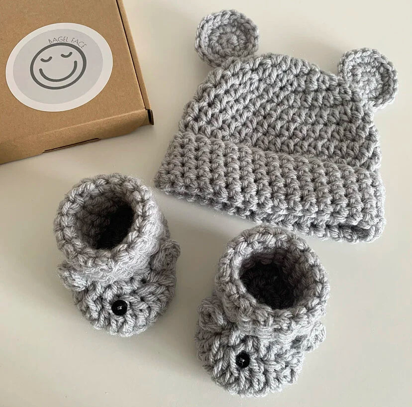 Baby Bear Set (Silver/Grey)
