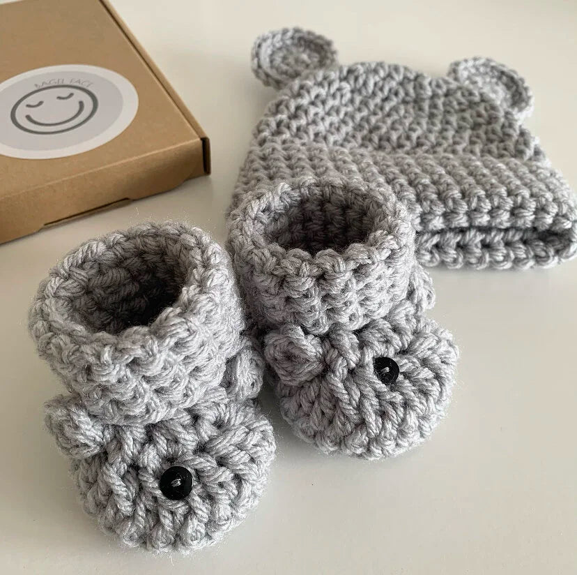 *RTS* Baby Bear Set - Silver/Grey (0-3 months)
