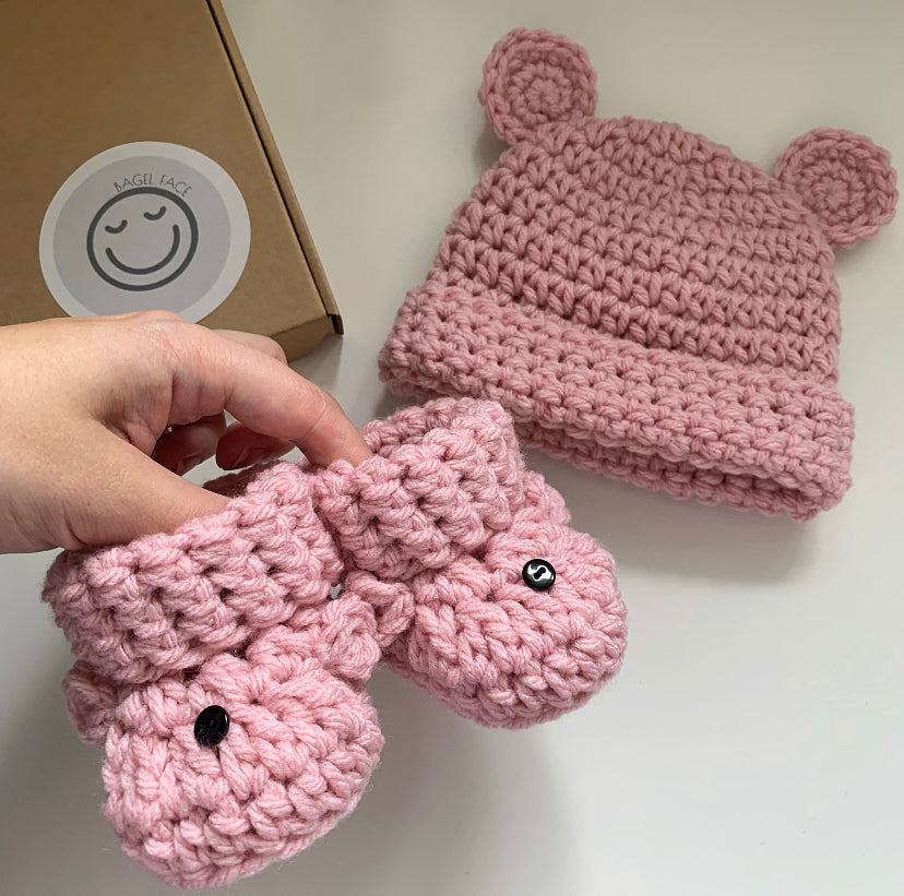 *RTS* Baby Bear Set - Sorbet (0-3 & 3-6 months)