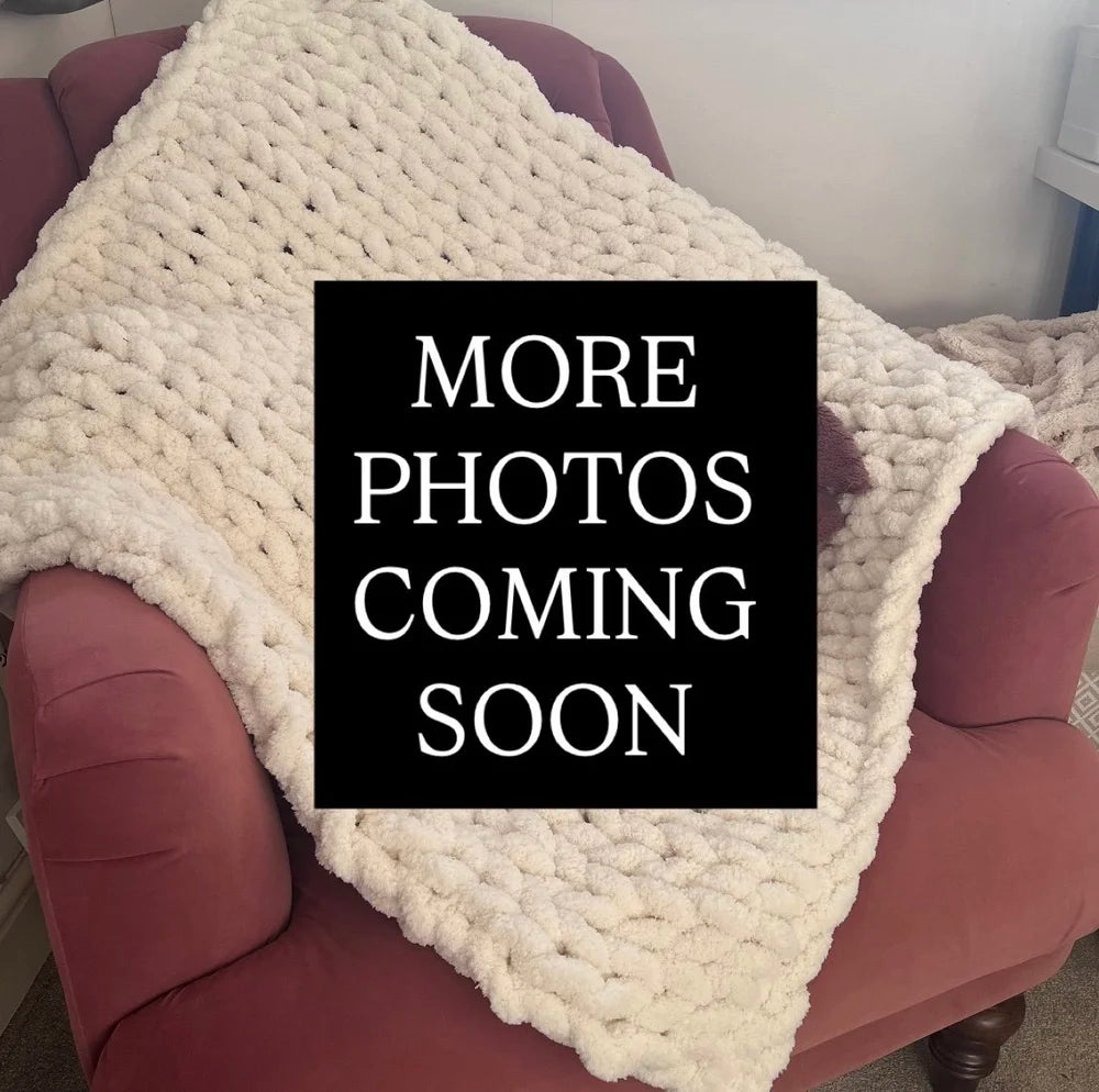 Super Chunky Hand-Knitted Toddler/Child Blanket (All colours)