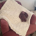 Super Chunky Hand-Knitted Toddler/Child Blanket (All colours)