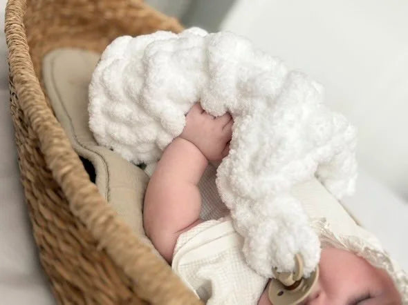 Super Chunky Hand-Knitted Baby Comforter